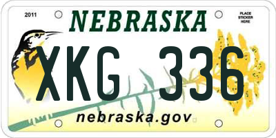 NE license plate XKG336