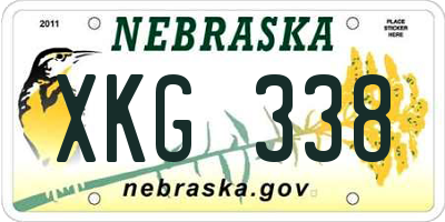 NE license plate XKG338