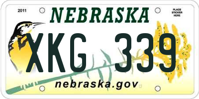 NE license plate XKG339