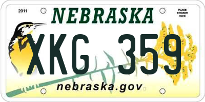 NE license plate XKG359