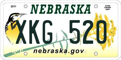 NE license plate XKG520
