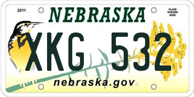 NE license plate XKG532