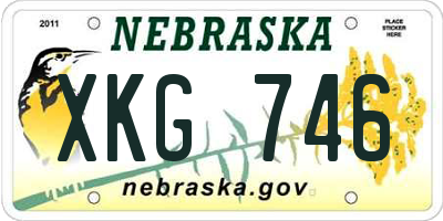 NE license plate XKG746