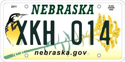 NE license plate XKH014