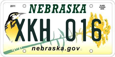 NE license plate XKH016
