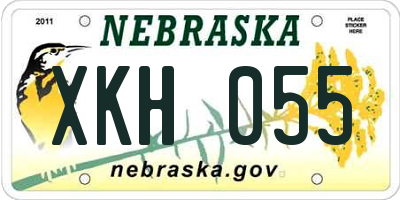 NE license plate XKH055