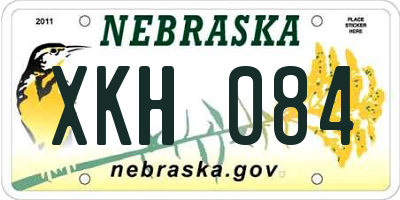NE license plate XKH084