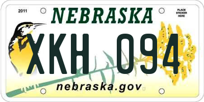 NE license plate XKH094