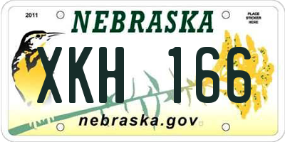 NE license plate XKH166