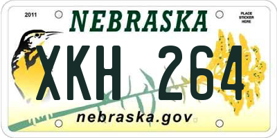 NE license plate XKH264