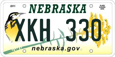 NE license plate XKH330