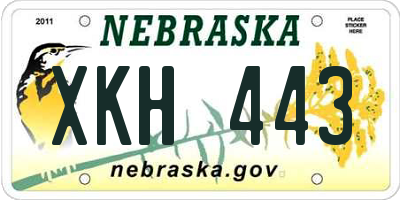 NE license plate XKH443