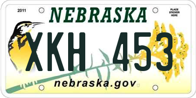 NE license plate XKH453