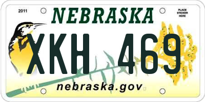 NE license plate XKH469