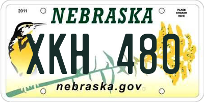 NE license plate XKH480