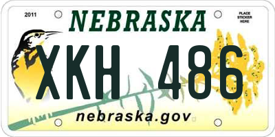NE license plate XKH486