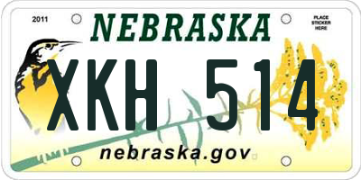 NE license plate XKH514