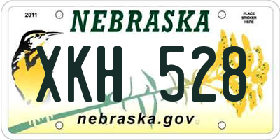 NE license plate XKH528