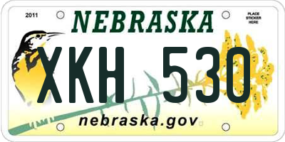 NE license plate XKH530