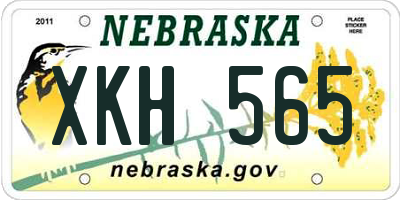 NE license plate XKH565