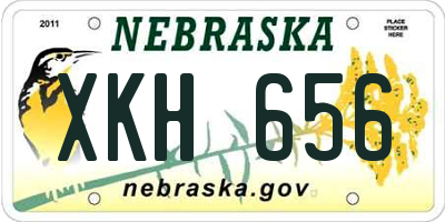 NE license plate XKH656
