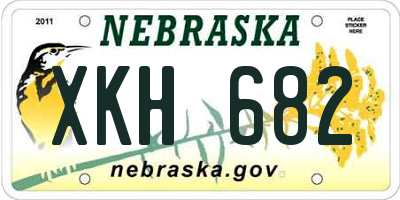 NE license plate XKH682