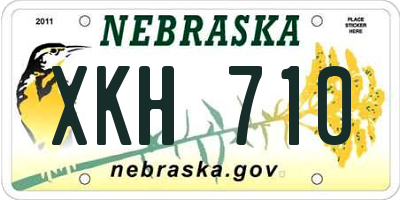 NE license plate XKH710