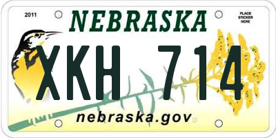 NE license plate XKH714