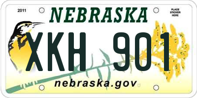NE license plate XKH901