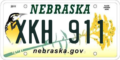 NE license plate XKH911