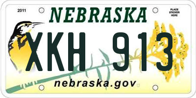 NE license plate XKH913