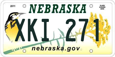 NE license plate XKI271
