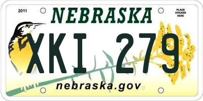 NE license plate XKI279
