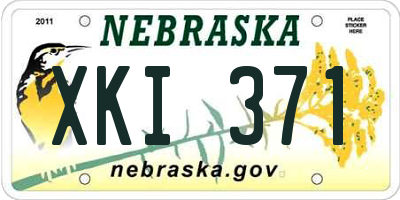 NE license plate XKI371