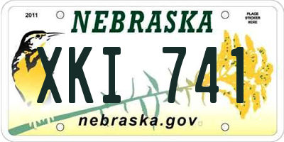 NE license plate XKI741