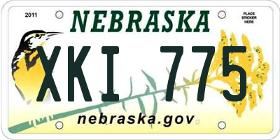 NE license plate XKI775