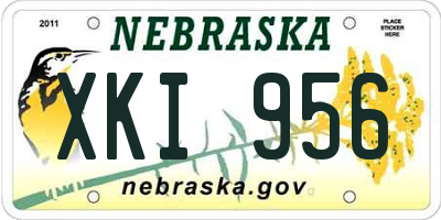 NE license plate XKI956