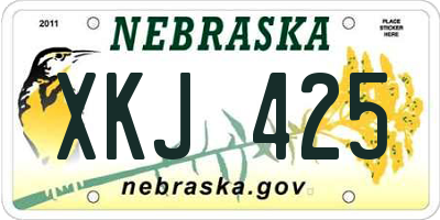 NE license plate XKJ425