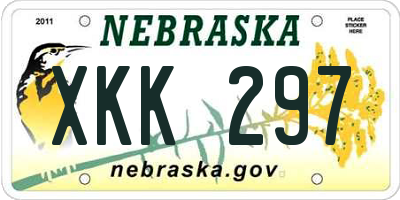NE license plate XKK297