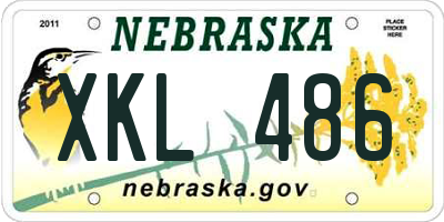 NE license plate XKL486