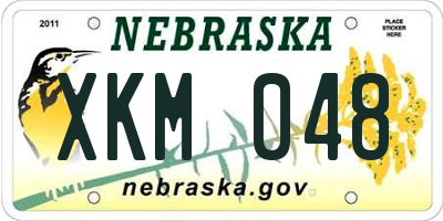 NE license plate XKM048