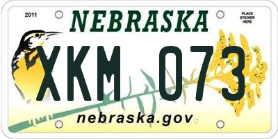 NE license plate XKM073