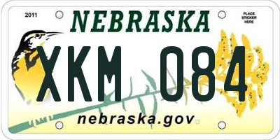 NE license plate XKM084
