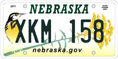 NE license plate XKM158
