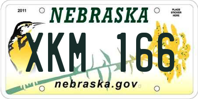 NE license plate XKM166