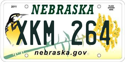 NE license plate XKM264