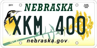 NE license plate XKM400