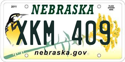 NE license plate XKM409