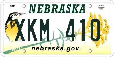 NE license plate XKM410
