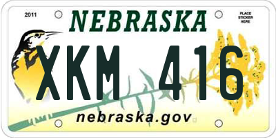 NE license plate XKM416